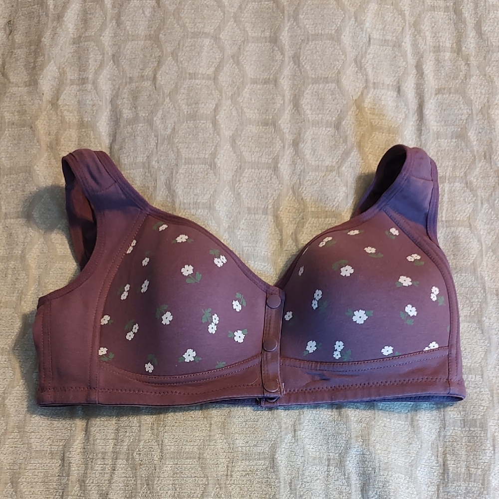 Floral Purple Bra